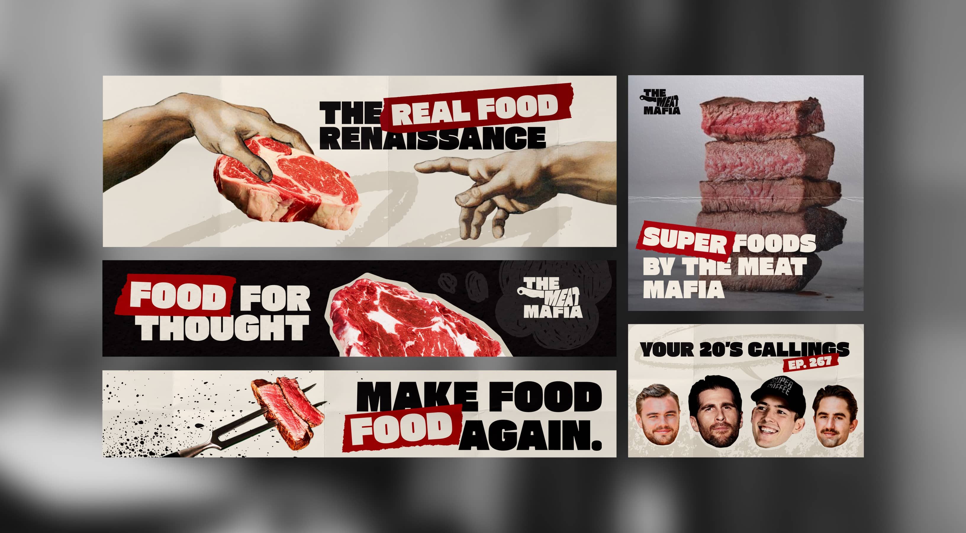 The Meat Mafia visual identity