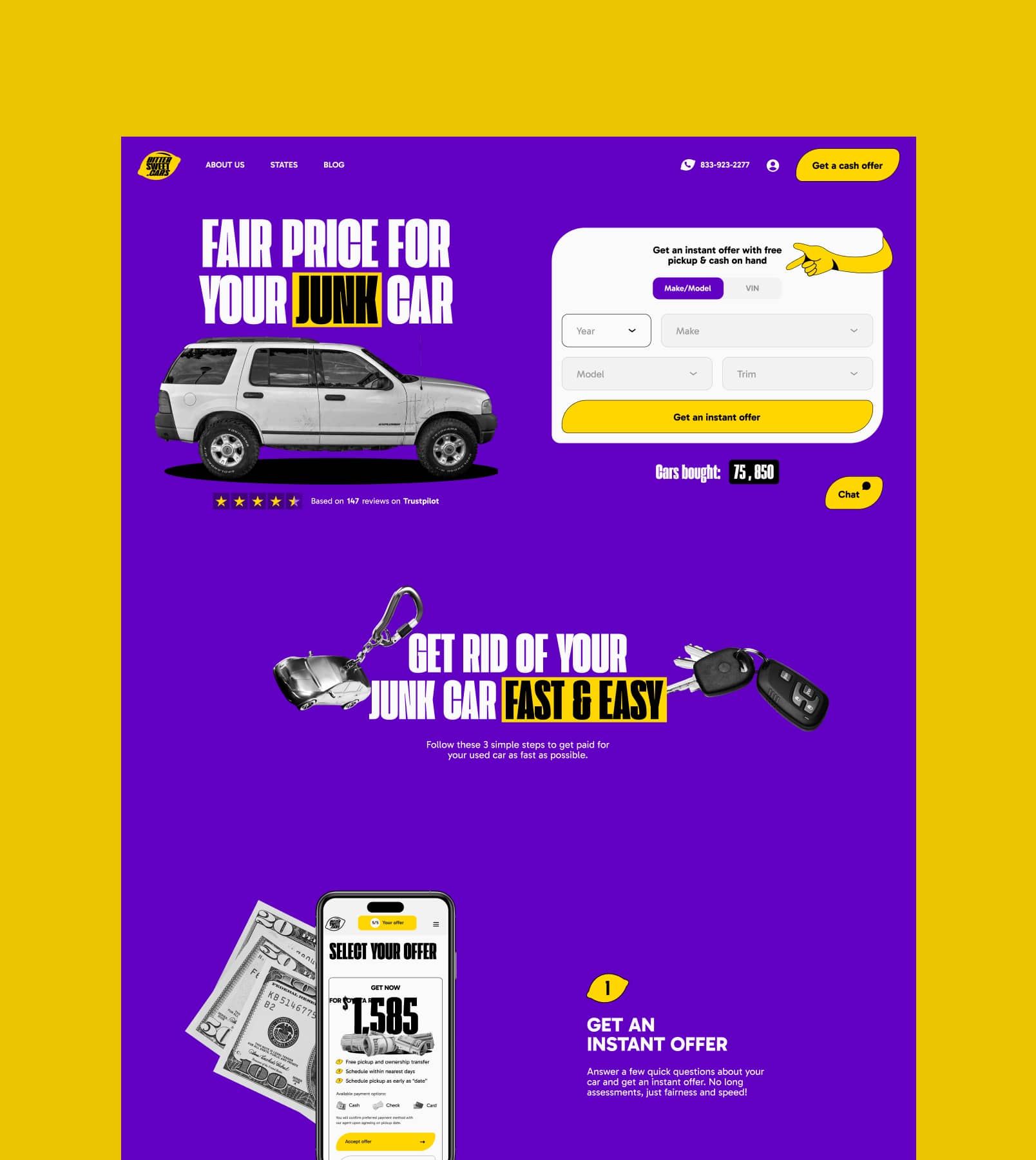 BSC website purple