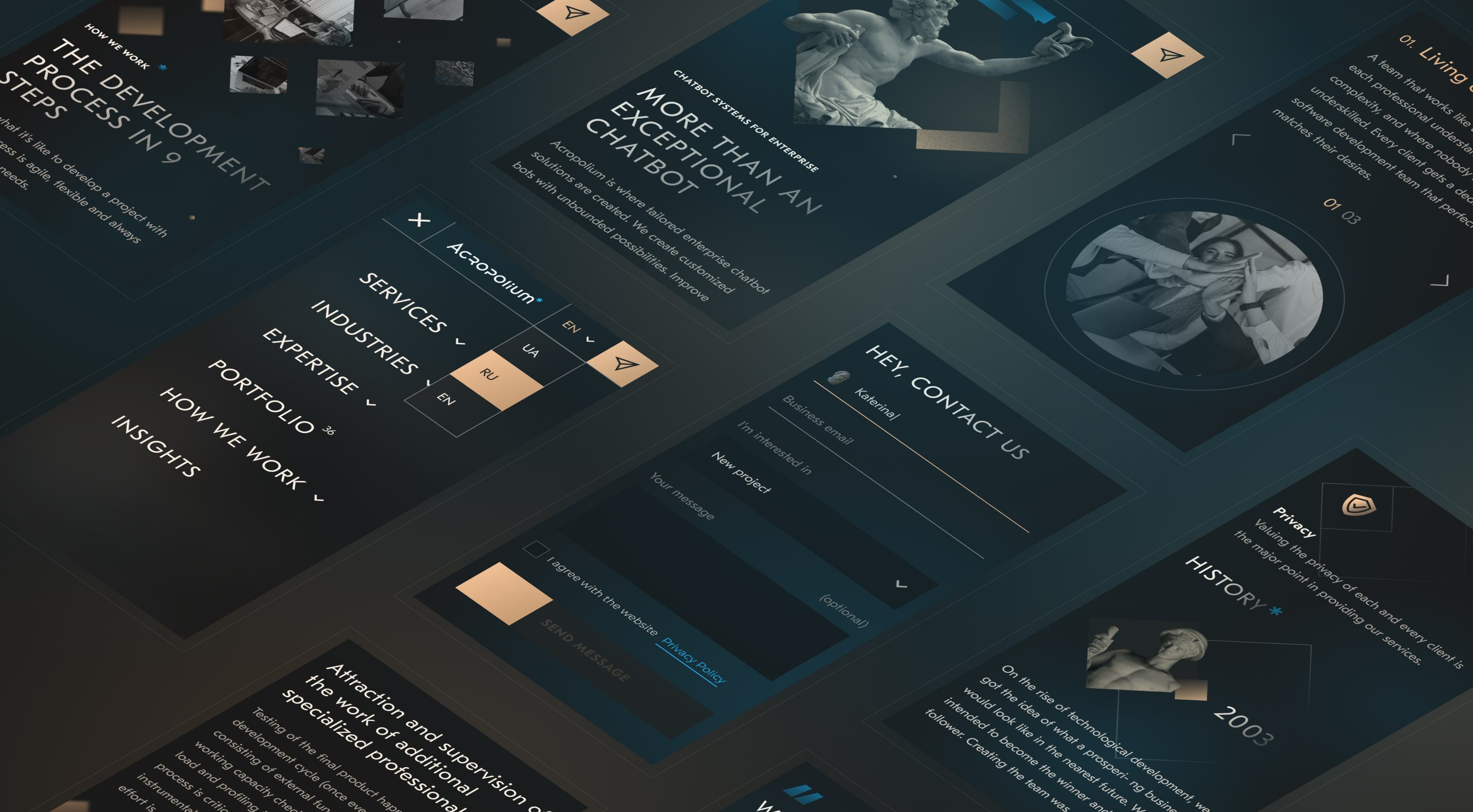 Acropolium website responsive