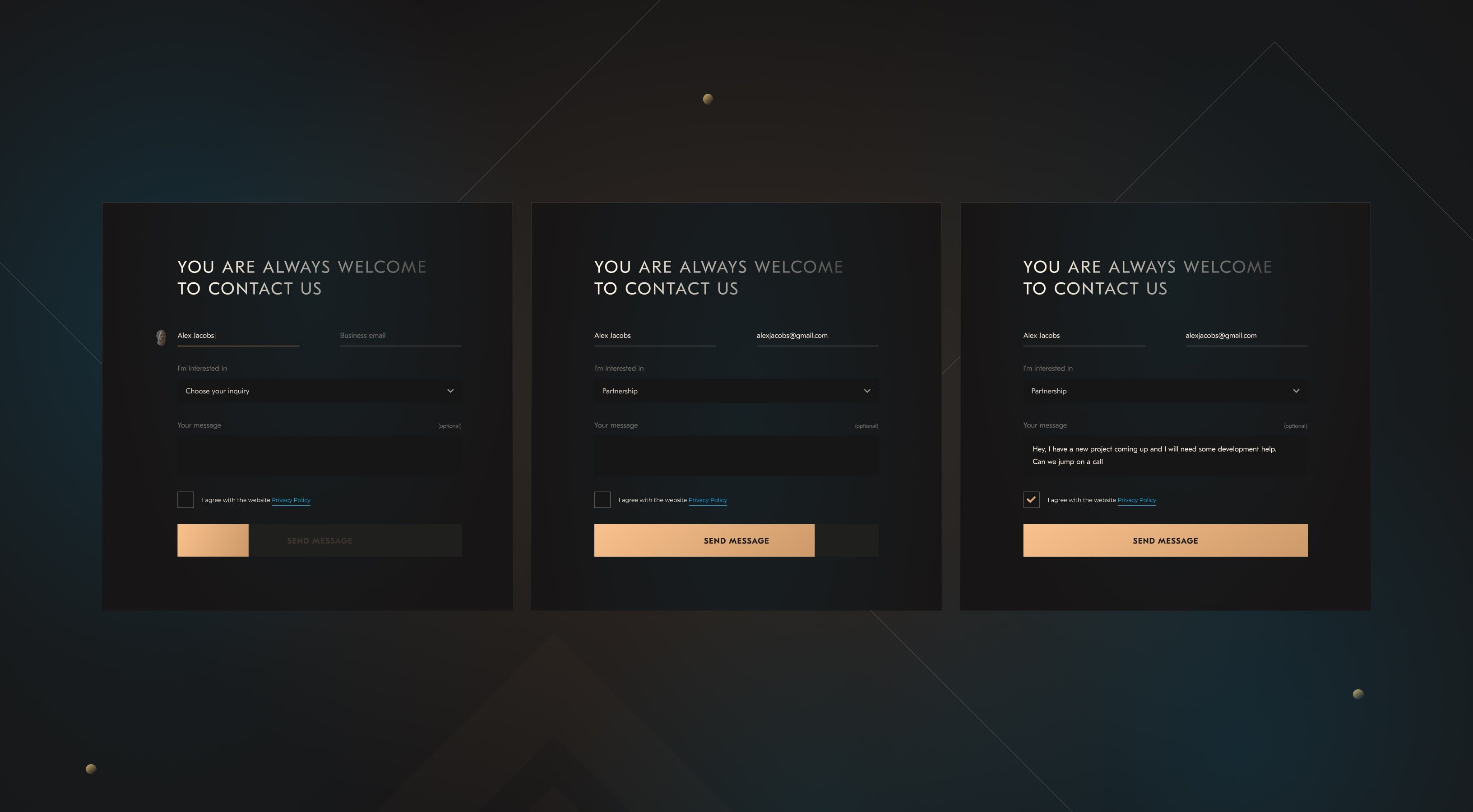 Acropolium website form