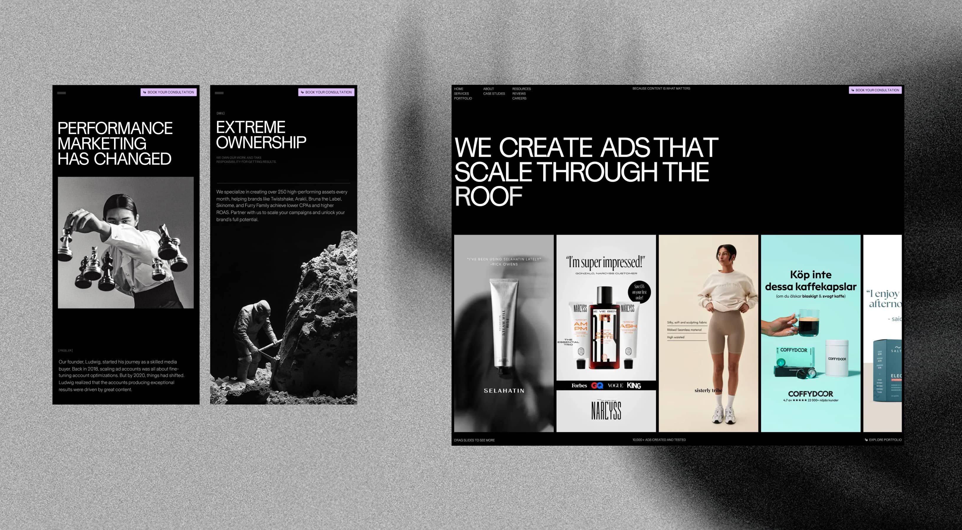 SoScale website adaptive