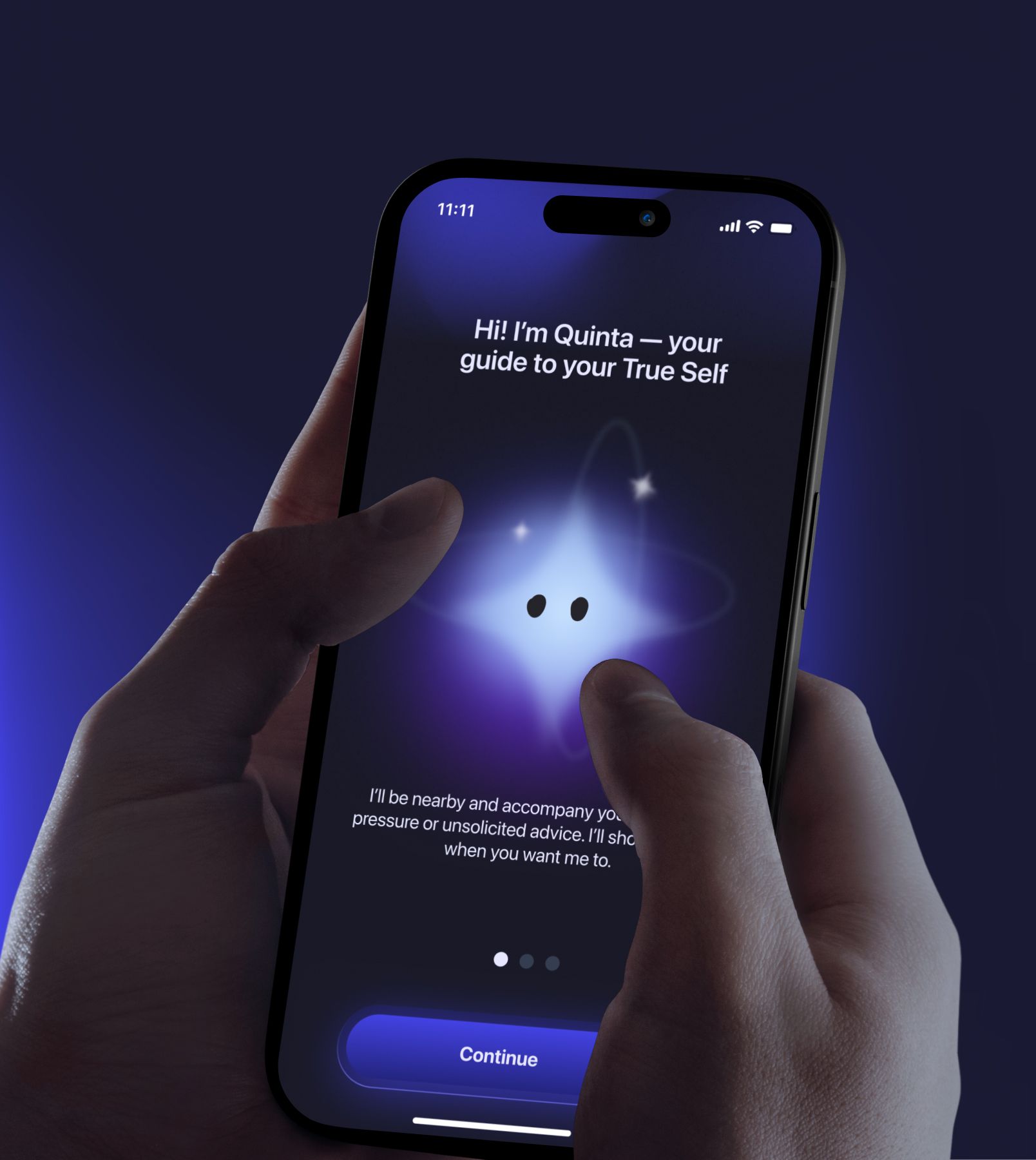 Self App onboarding screen