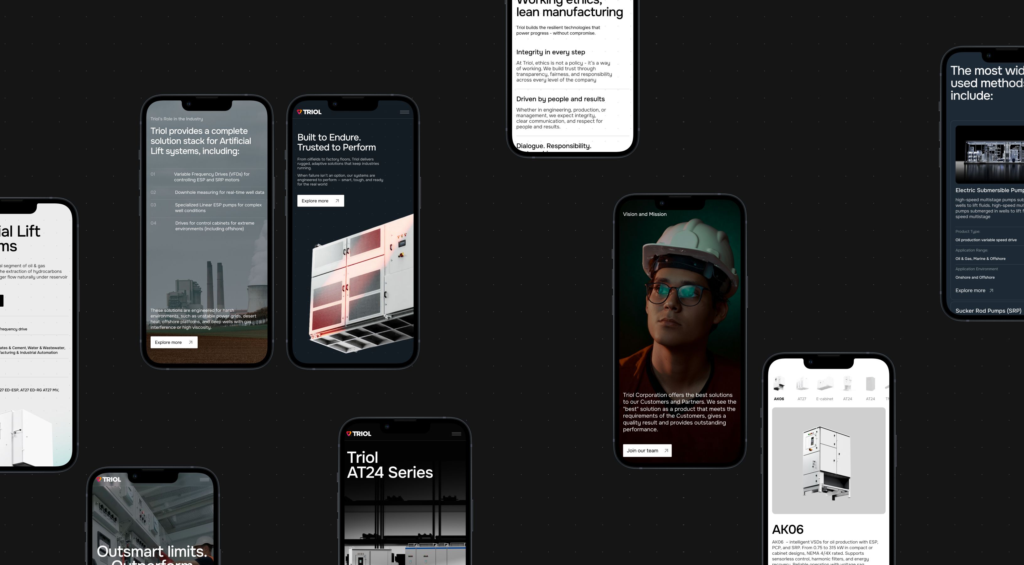 Triol websire responsive