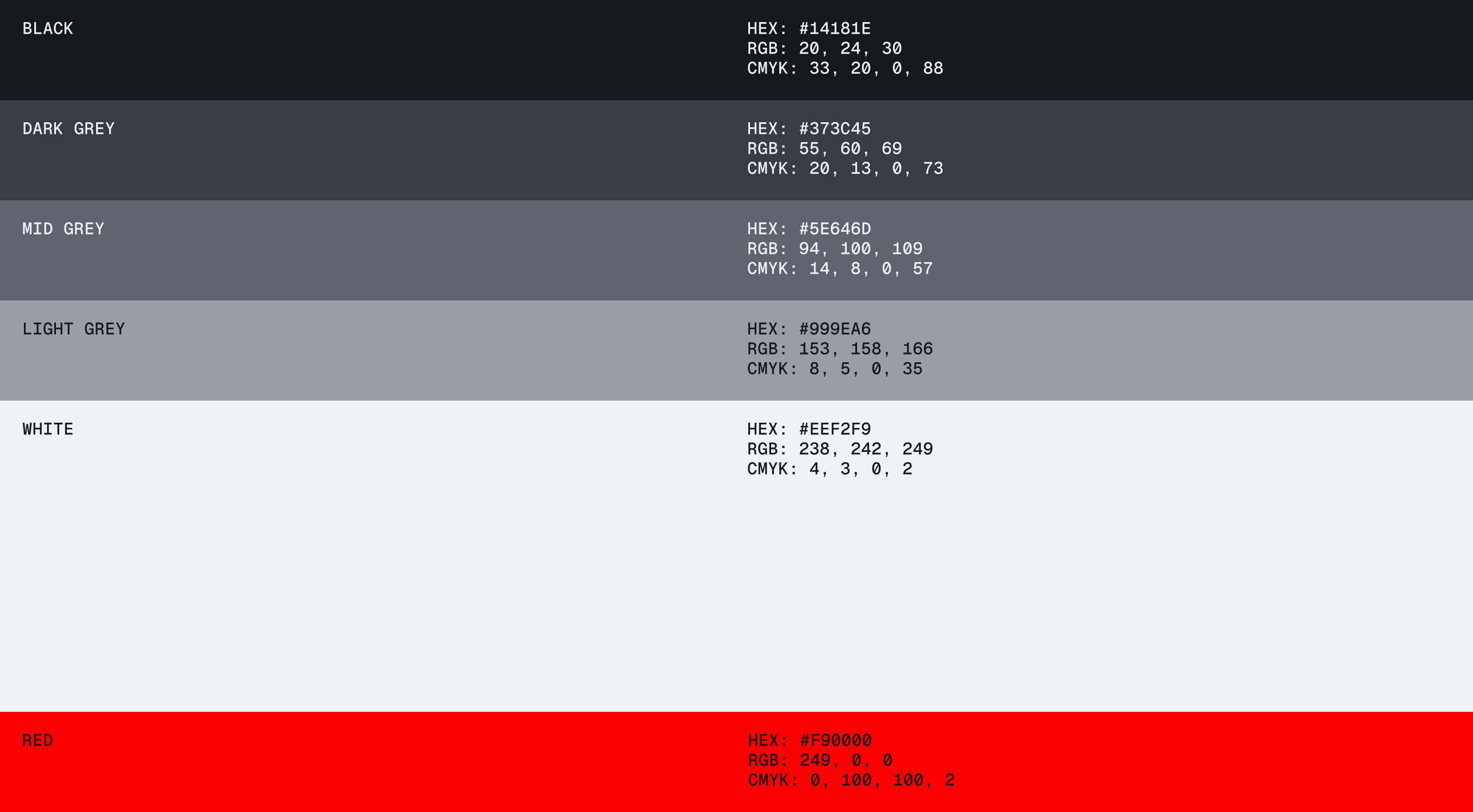 Darknode color palette