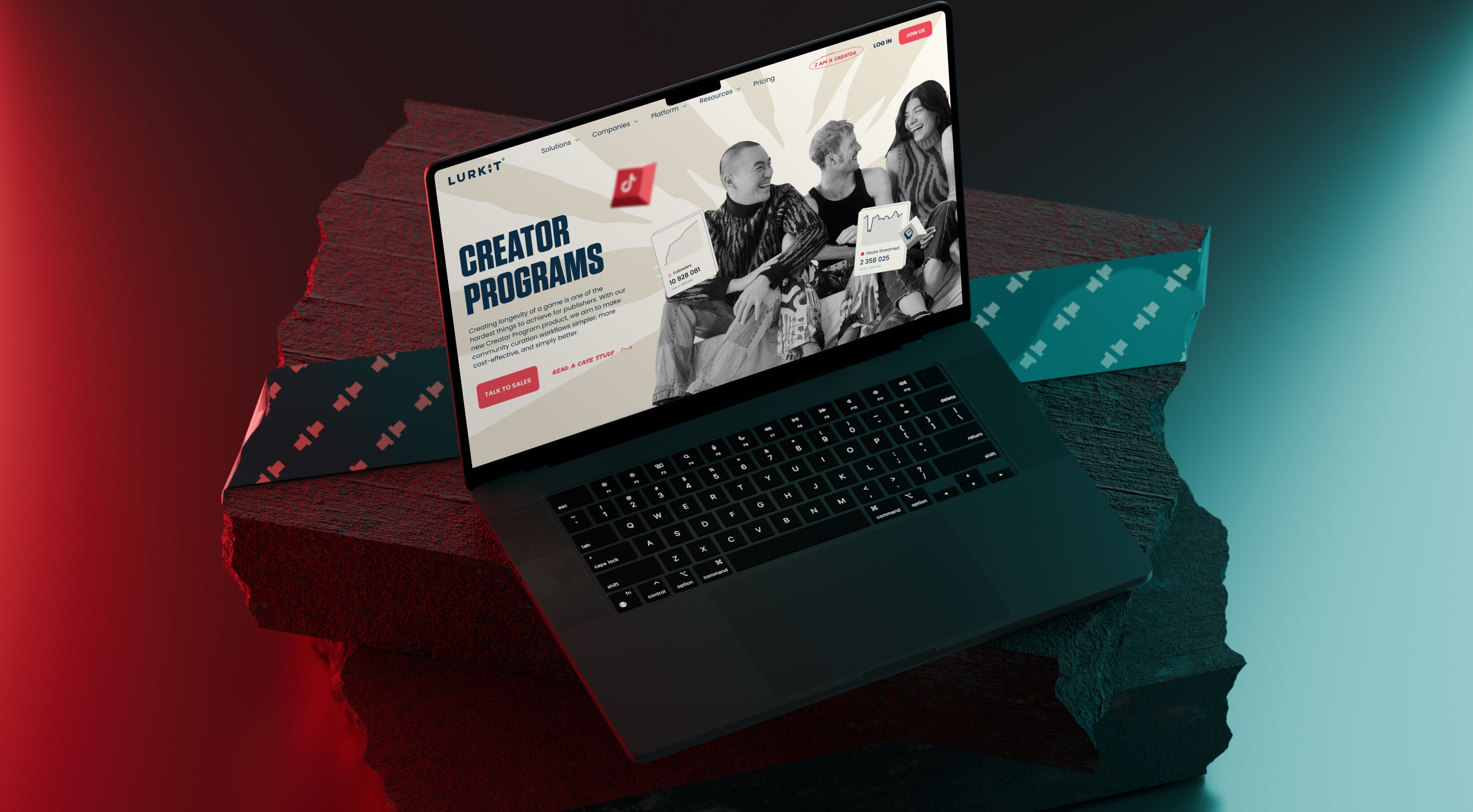 Lurkit website screen