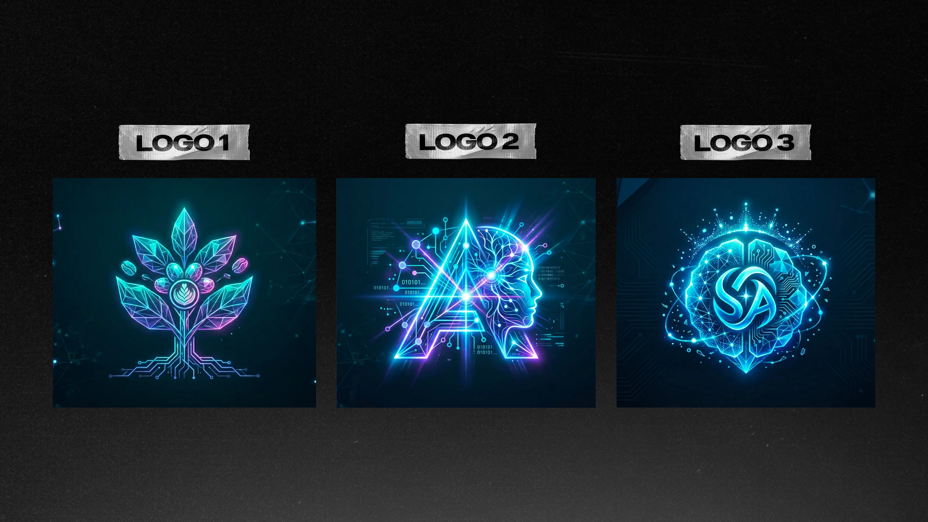 AI logo generation examples