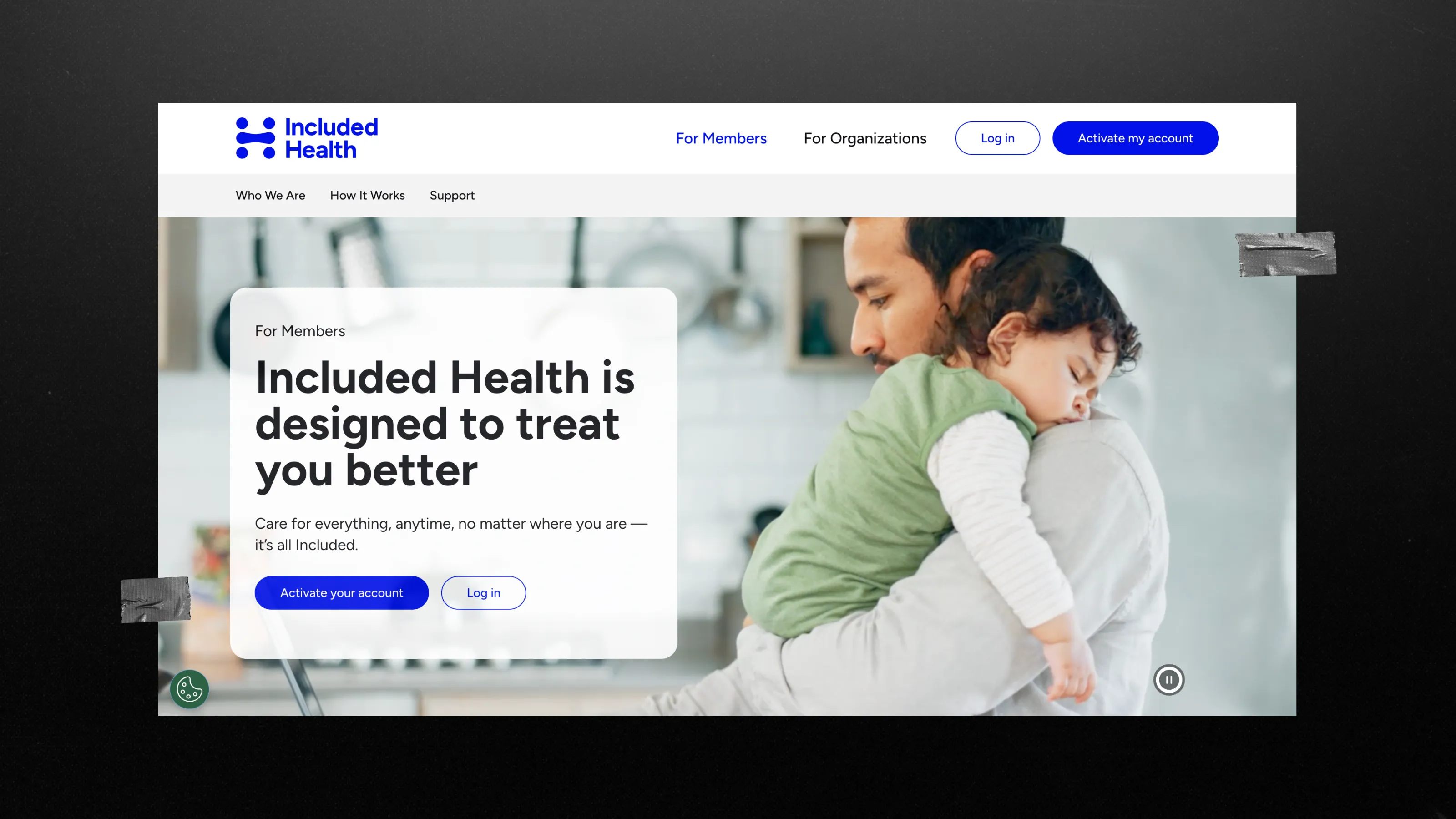 screen of Included Health website