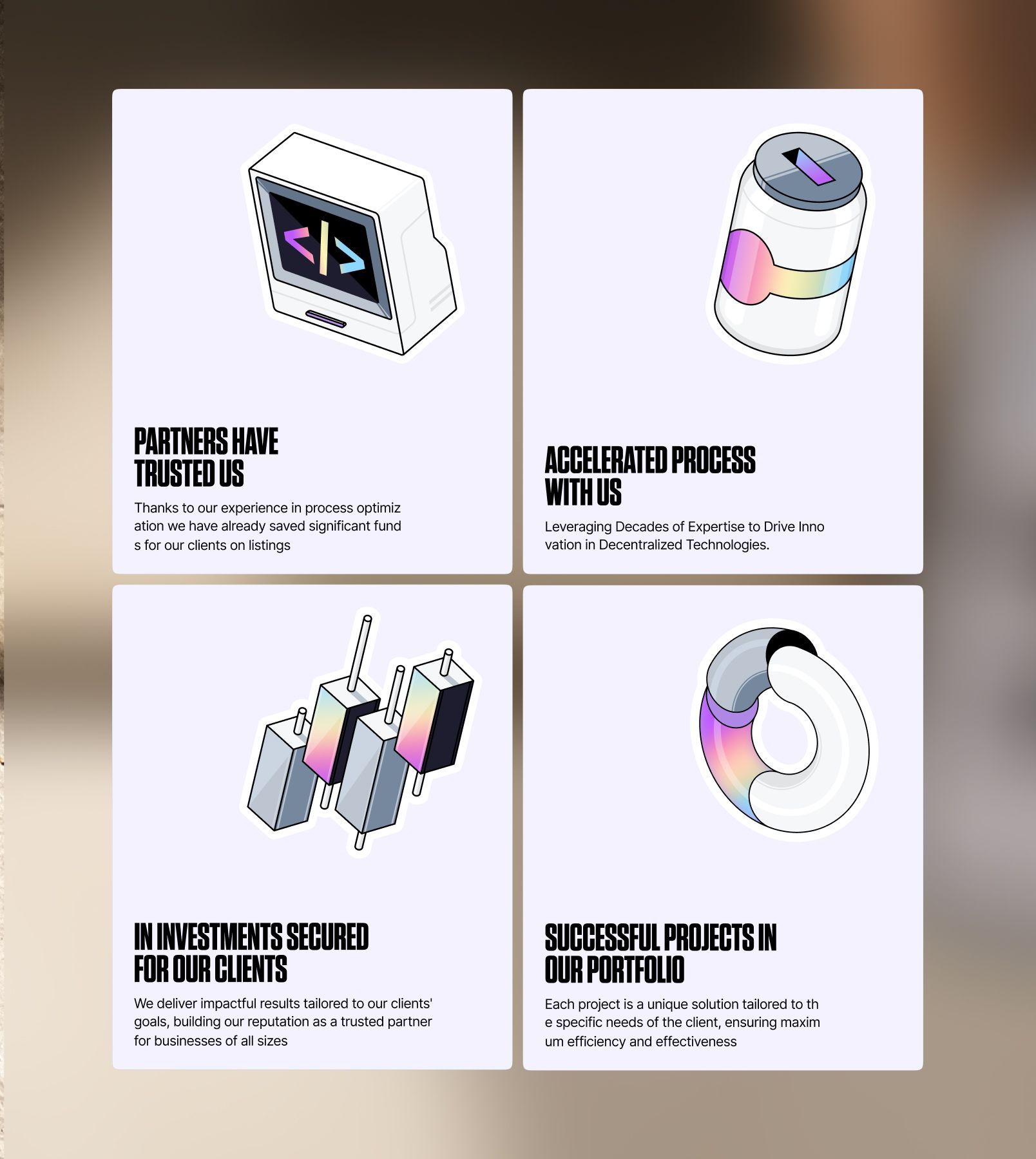 Custom graphics for web3 brand