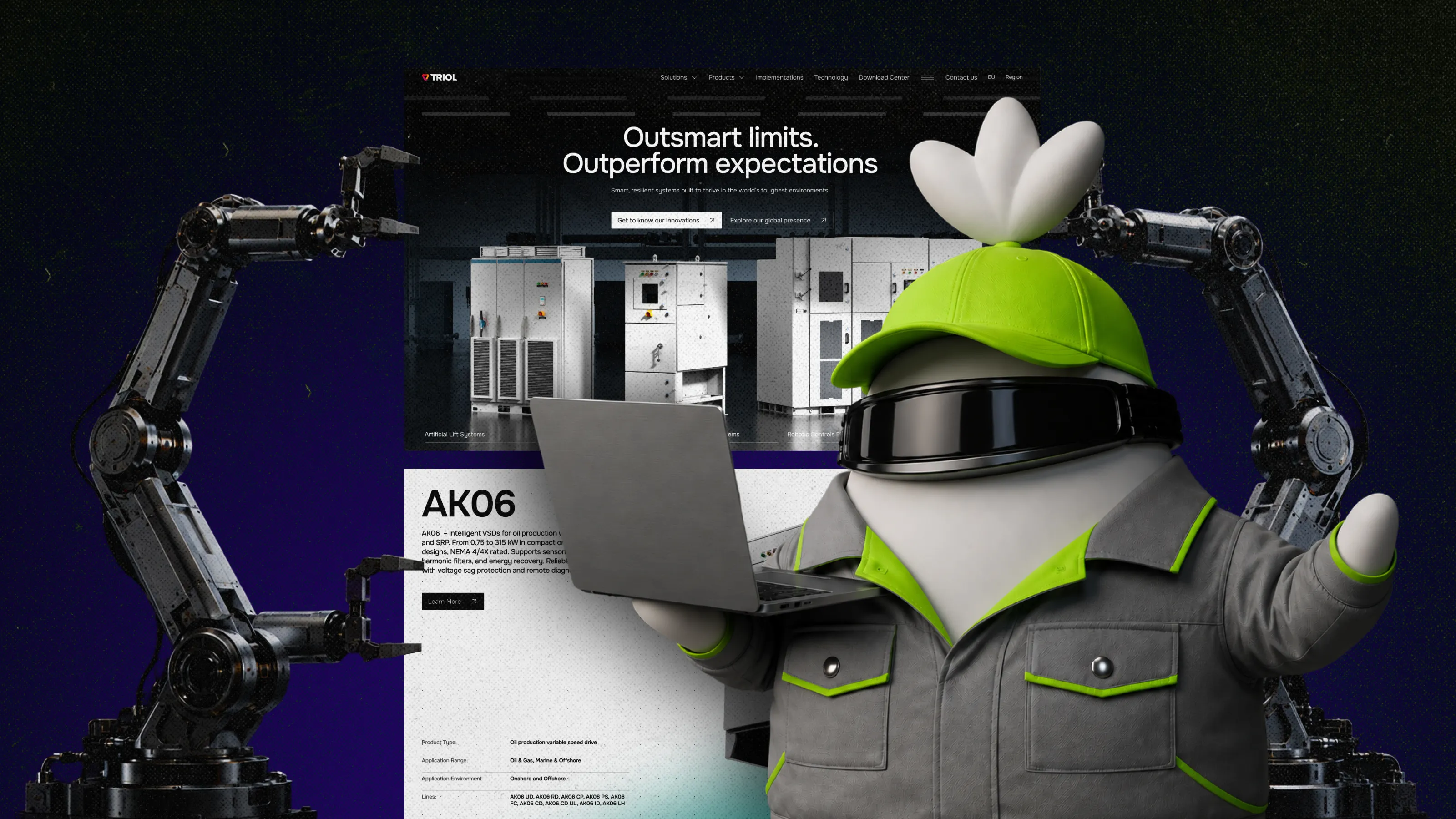 Manufacturing website design hero that helps buyers find specs, trust signals, and RFQs fast