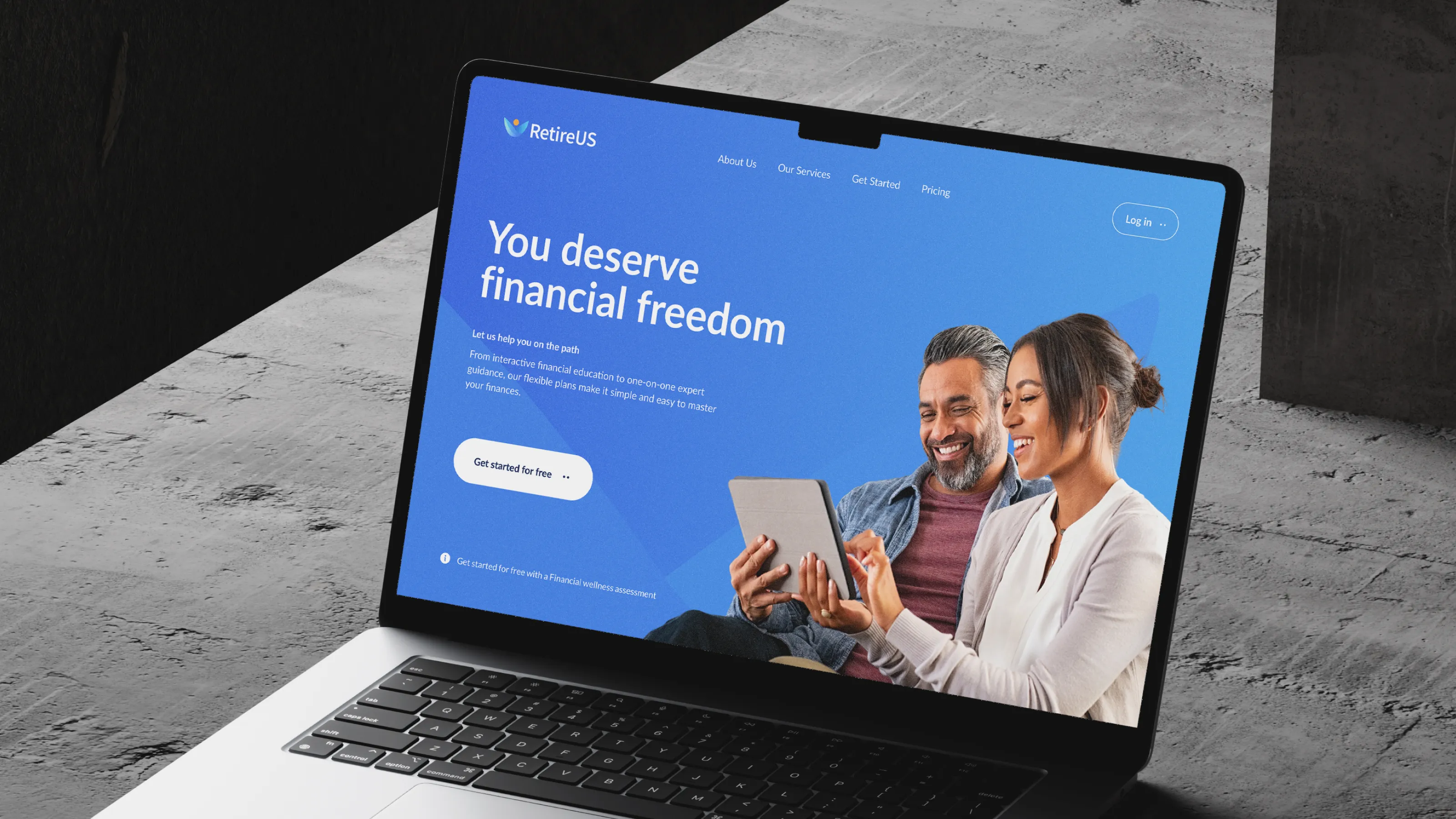 RetireUS fintech SaaS website design by Qream—simplified UX and outcome-first messaging