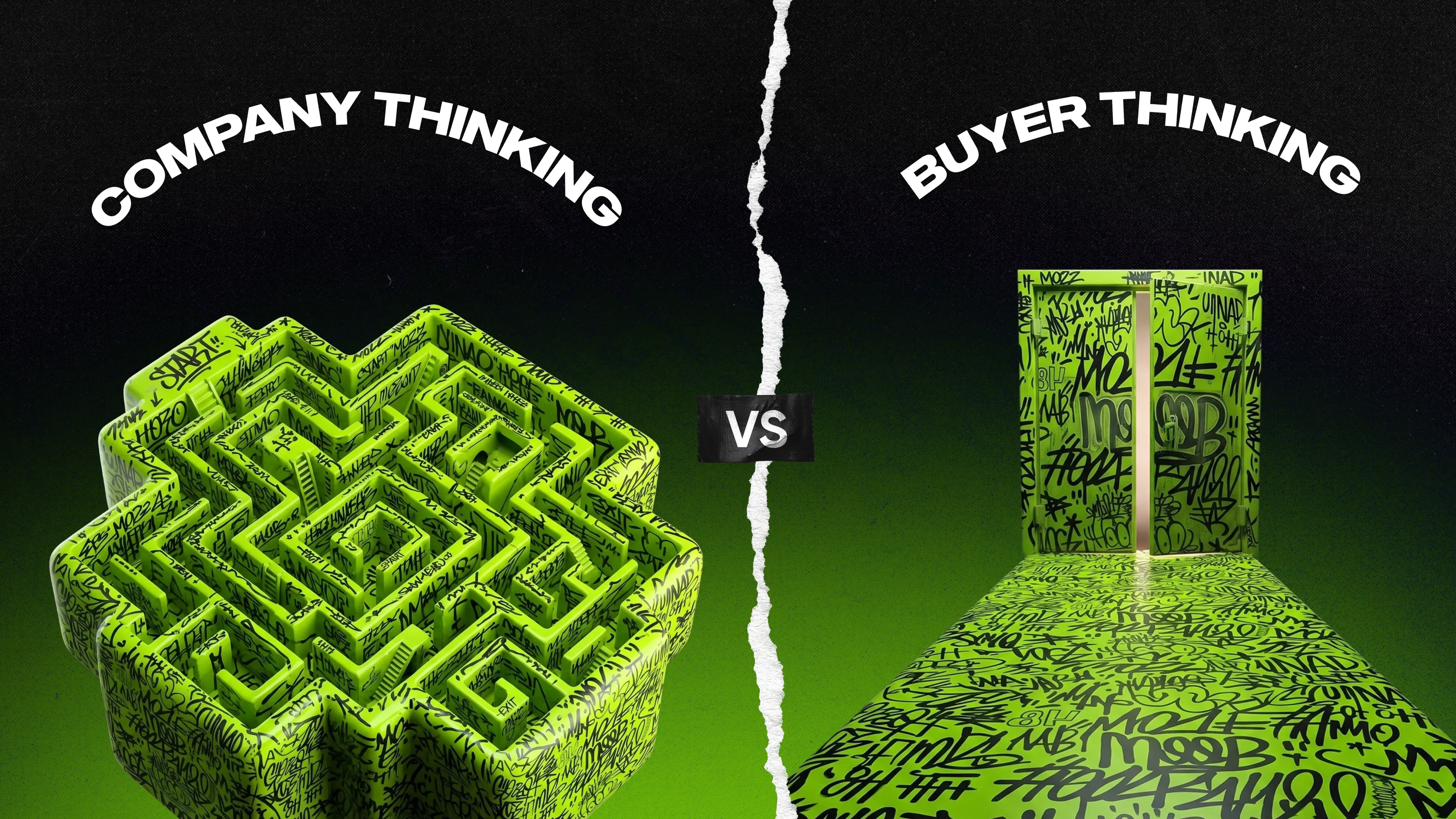 The difference between a company thinking and a customer thinking