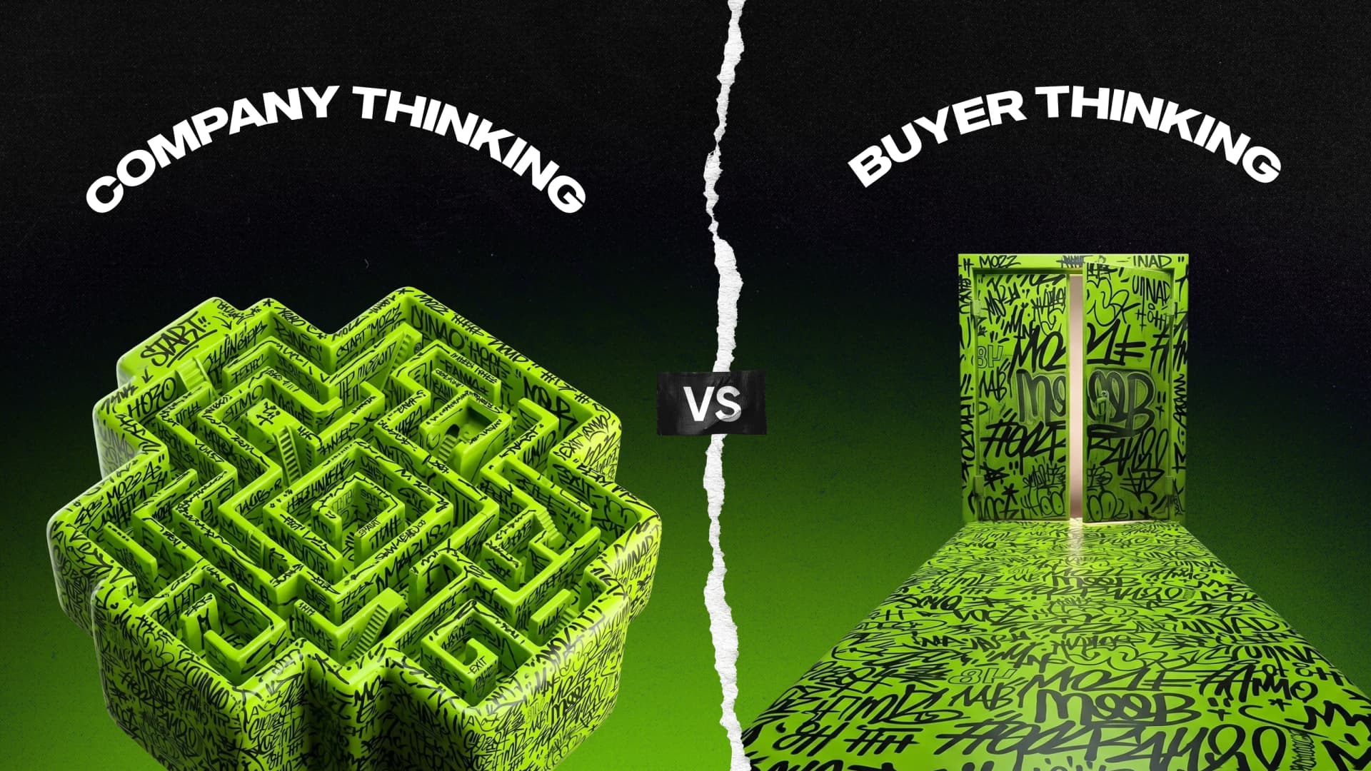 The difference between a company thinking and a customer thinking
