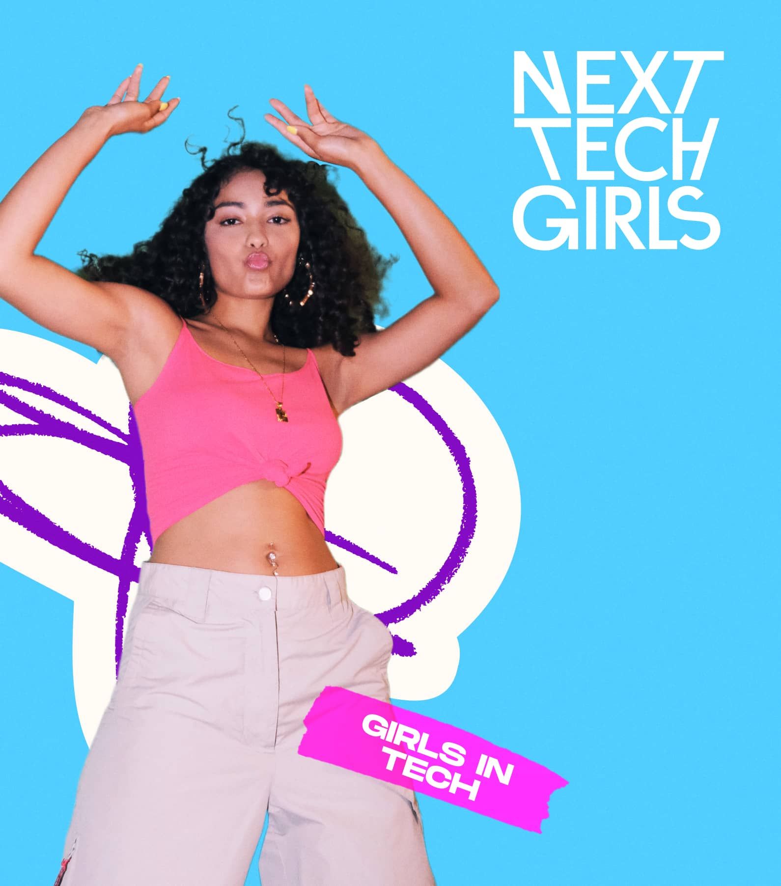 Next tech girls branding photo