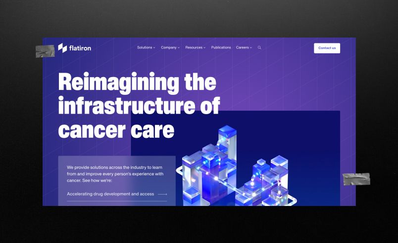 Flatiron website homepage