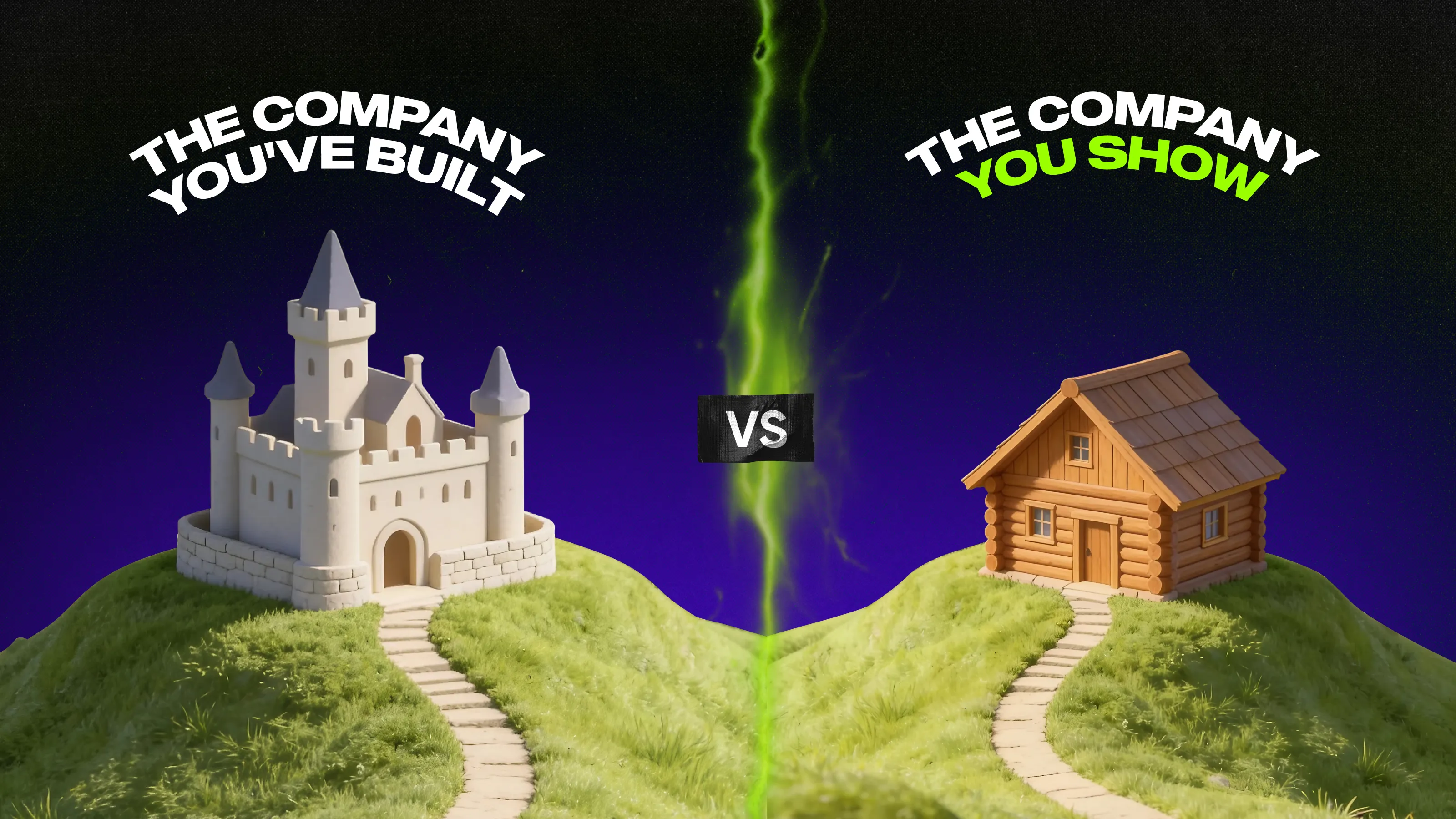 The same company — two completely different impressions depending on what they show.