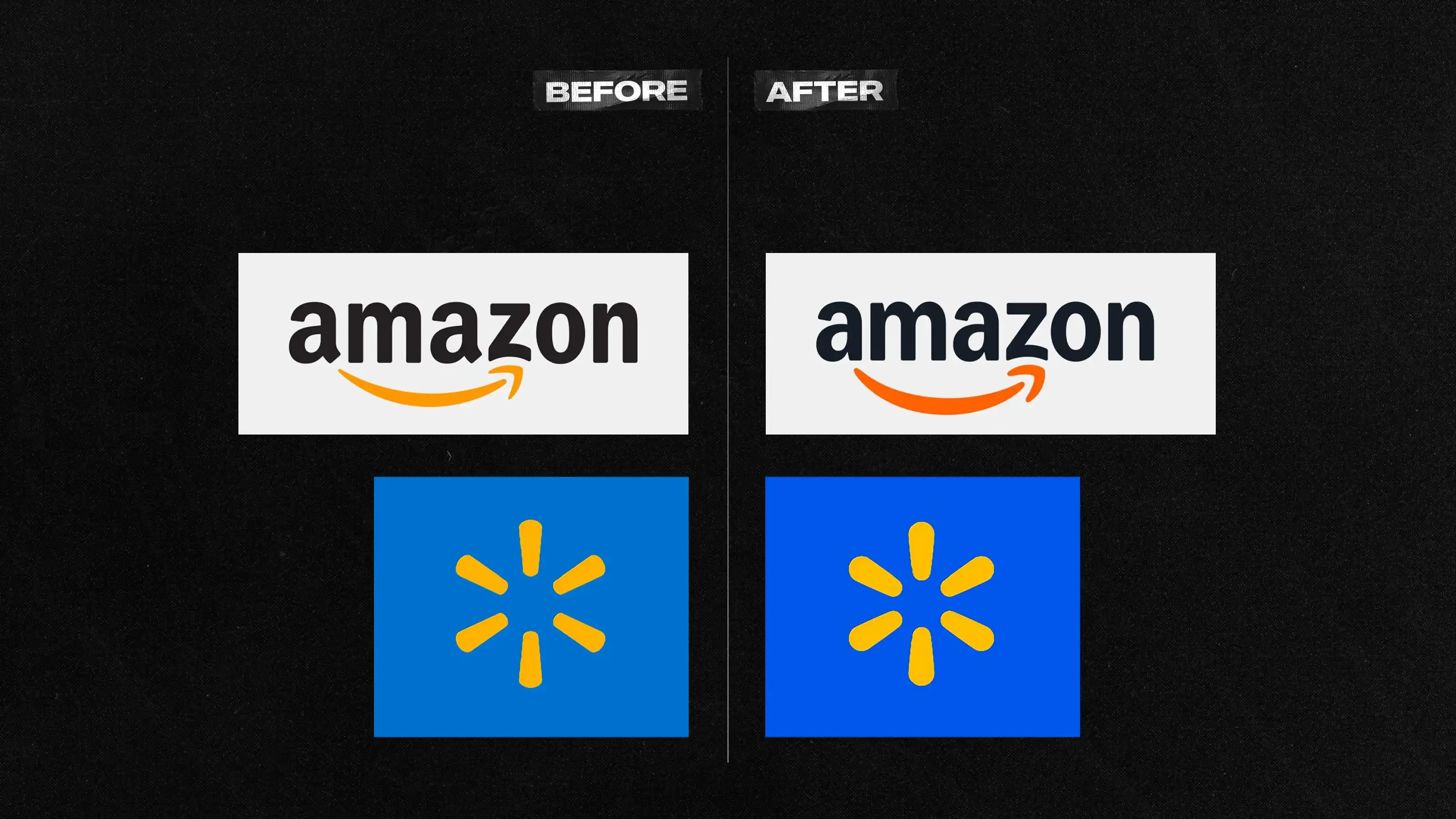 Brand transformation gone unnoticed: Amazon and Walmart examples