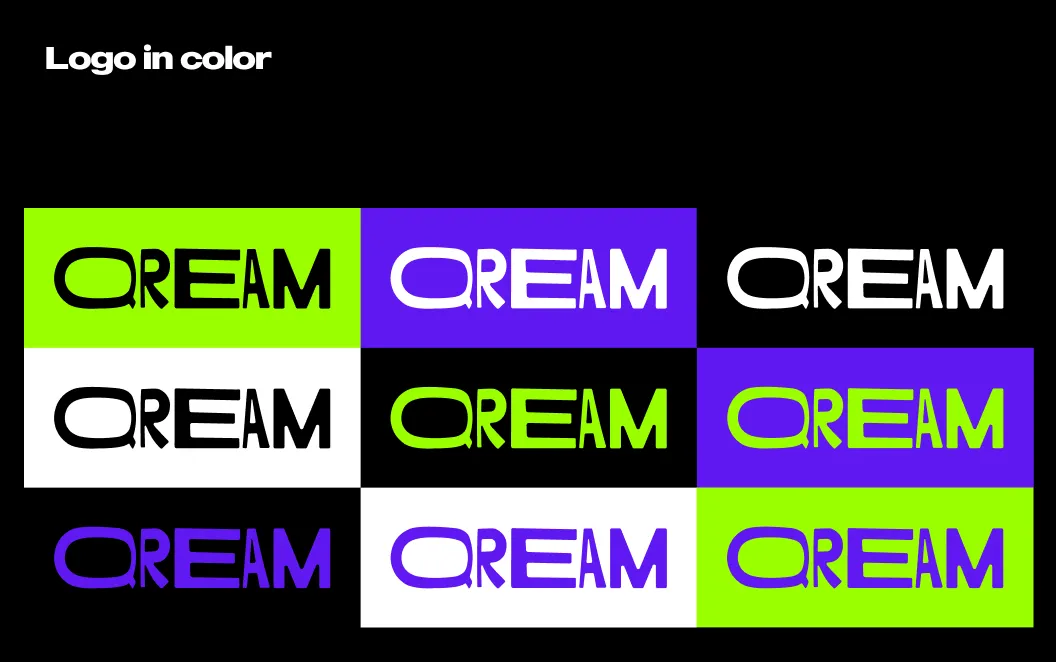 Examples of the identity elements, Qream guidelines