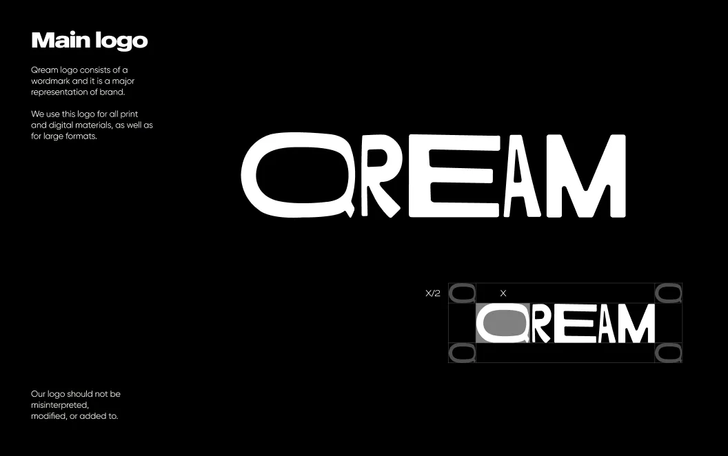 Examples of the identity elements, Qream guidelines