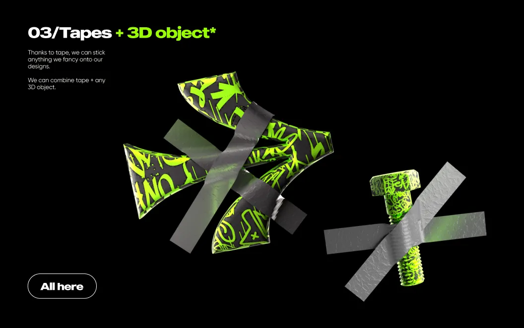 Examples of the graphic elements, Qream guidelines