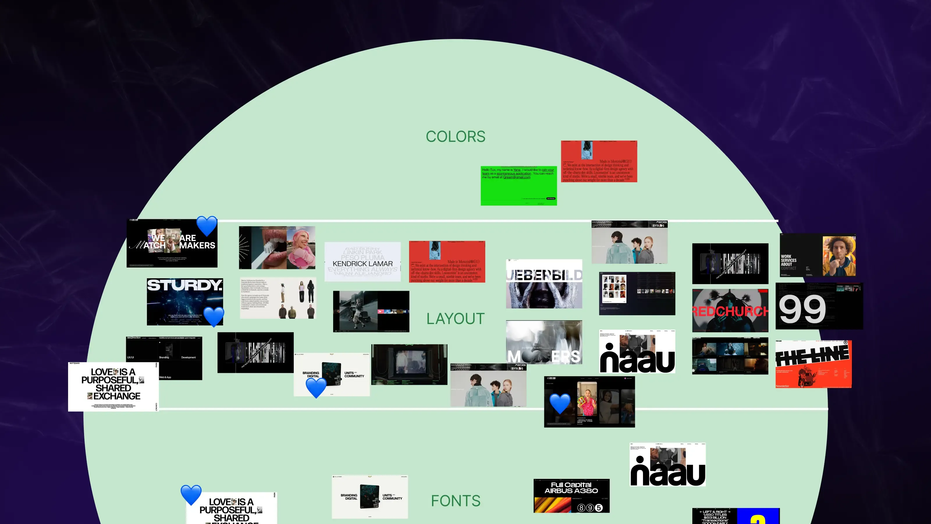 Qream design mood board session